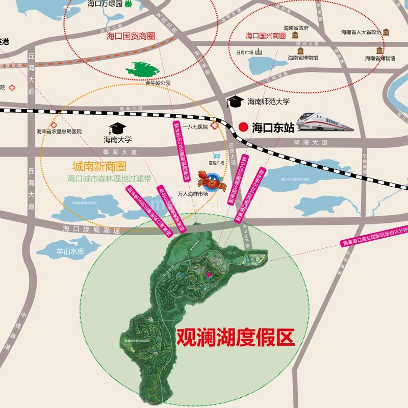 观澜湖上东Ⅱ区区位图