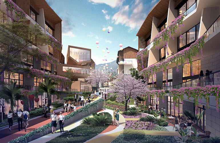 爱上山梦想小镇效果图