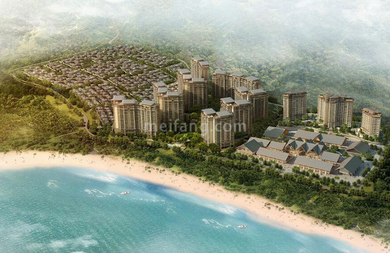 华润石梅湾鸟瞰图