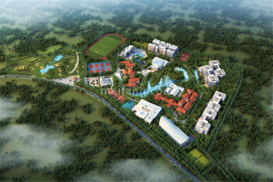 官塘学院小镇鸟瞰图