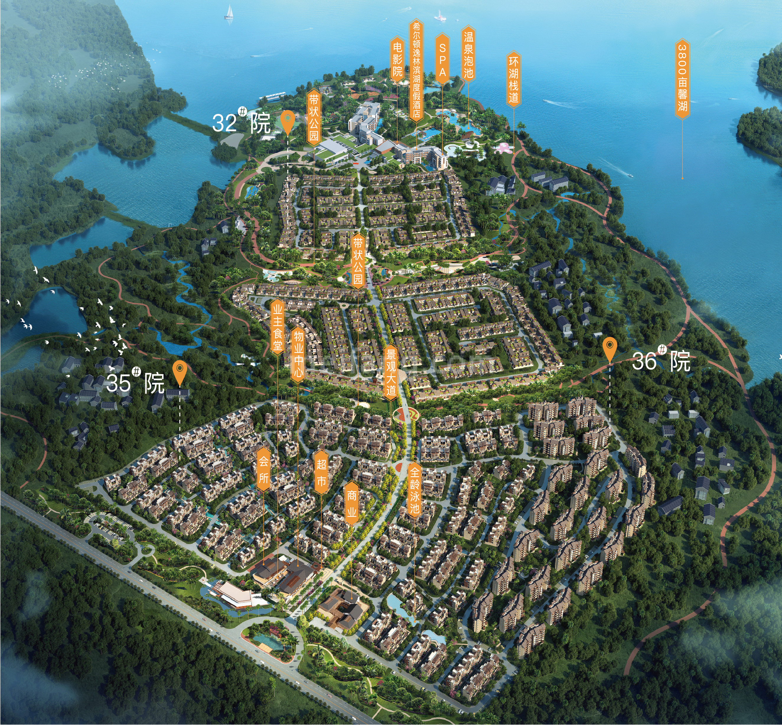 石梅半岛鸟瞰图