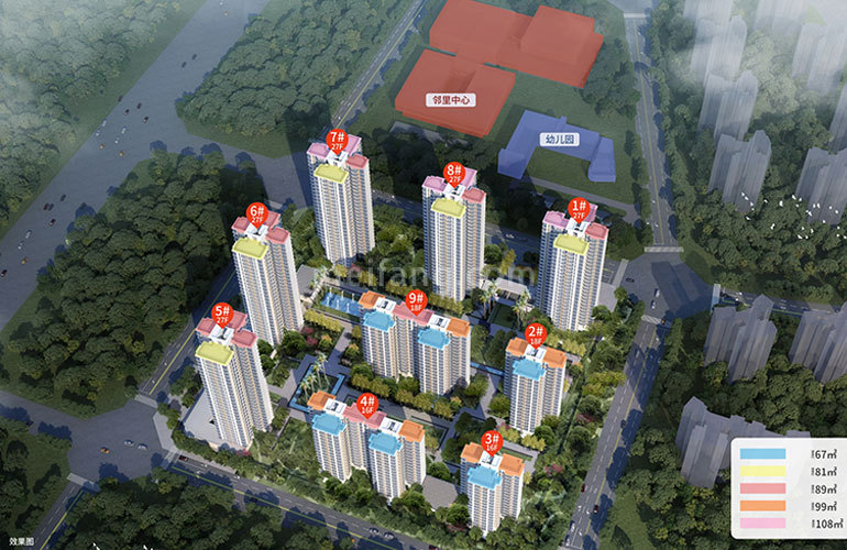 万科海上城市三期三期半岛之心楼栋分布图