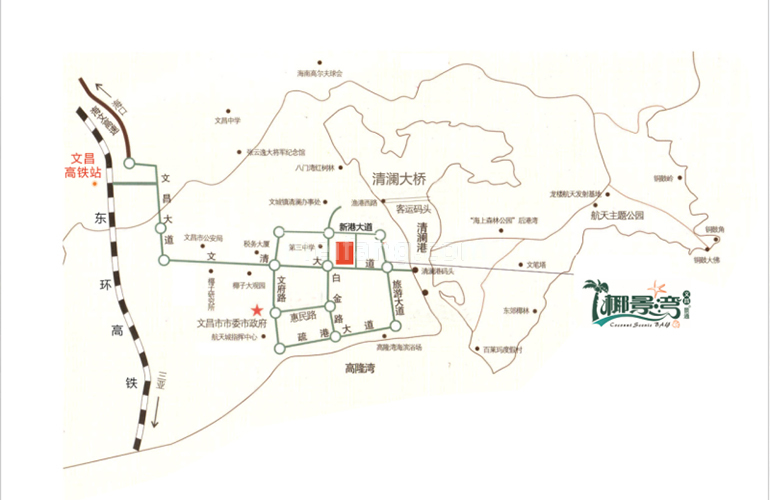 景通椰景湾区位图