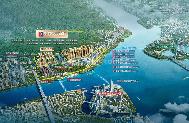 华发琴澳新城四季半岛二期区位图