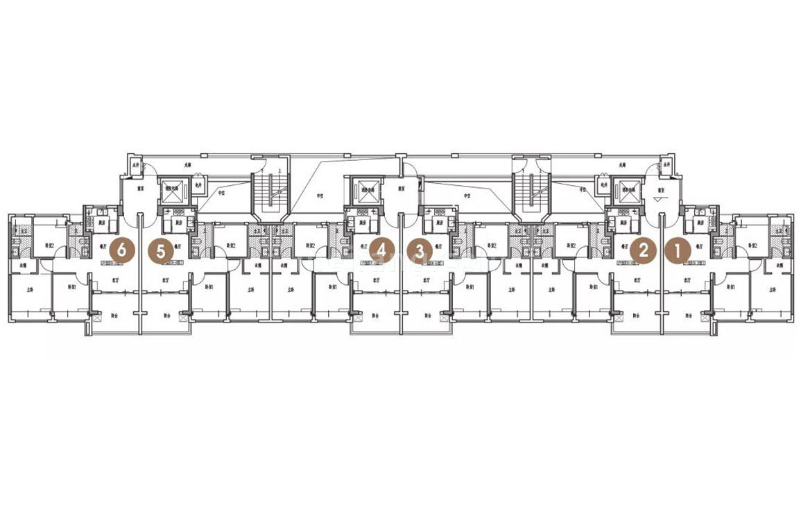 天茂领航湾楼层平面图