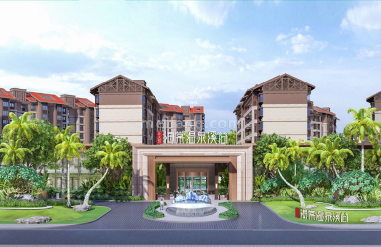 北大荒海棠温泉溪谷效果图