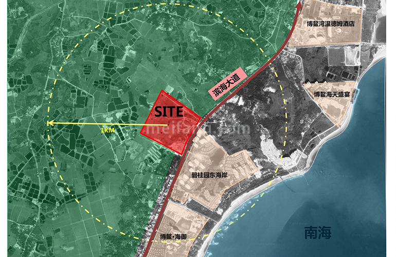 兆南东岸区位图