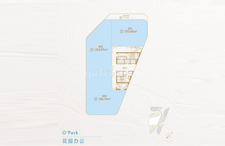O'Park 8层平面图