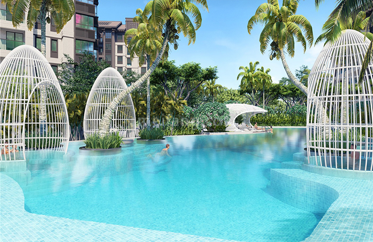 北大荒海棠温泉溪谷效果图