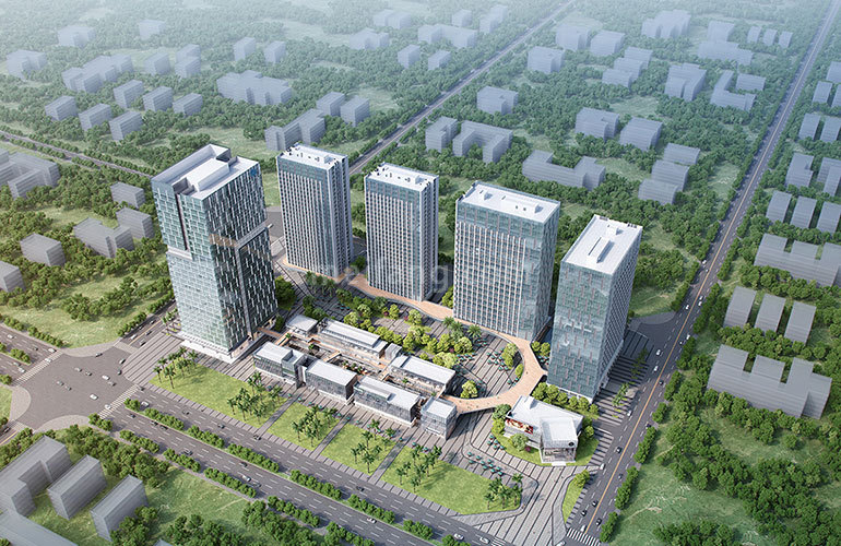 富力优派广场鸟瞰图
