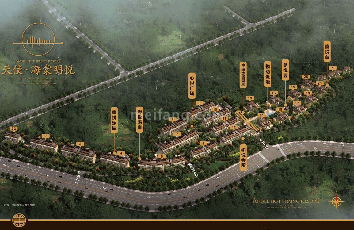 天使海棠明悦楼栋分布图