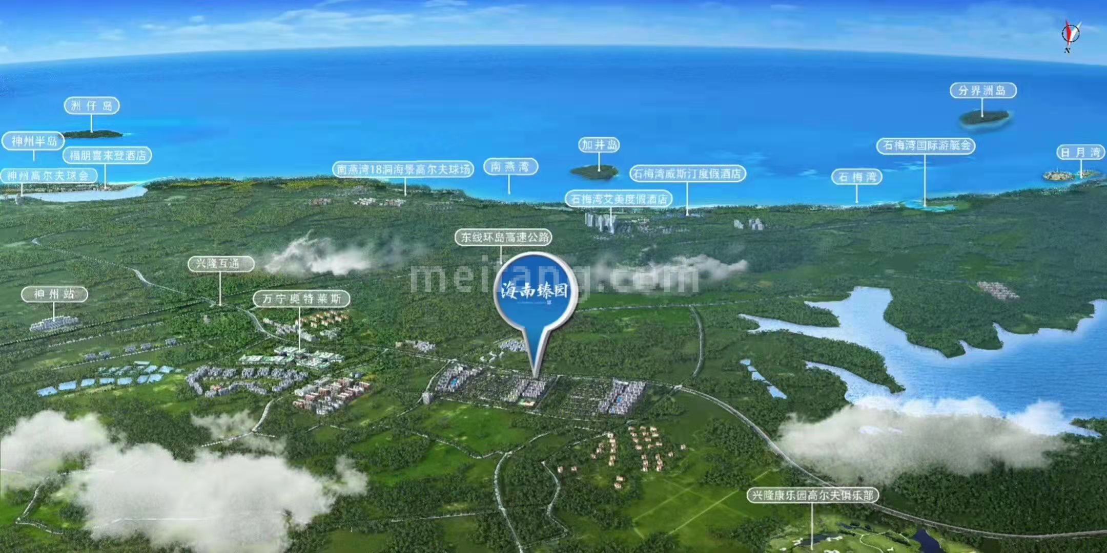融创海南臻园区位图