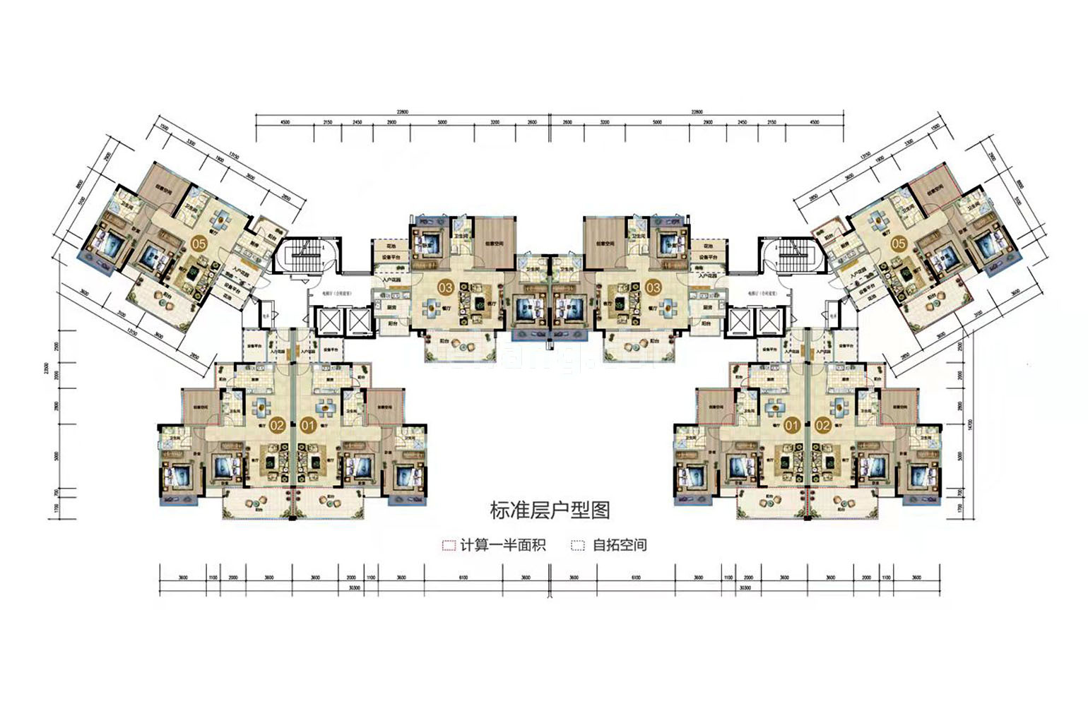 富力湾楼层平面图