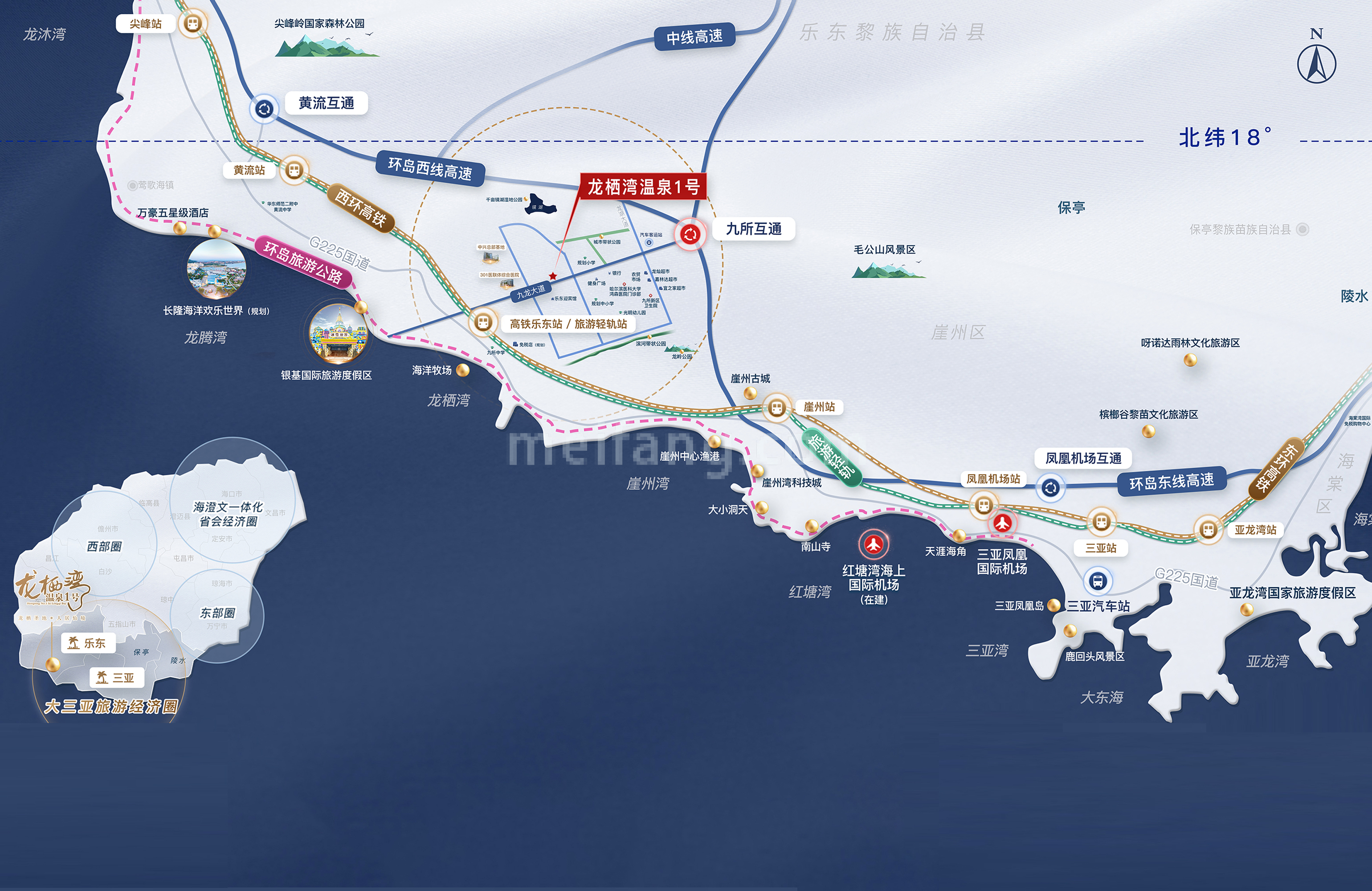 龙栖湾温泉1号区位图