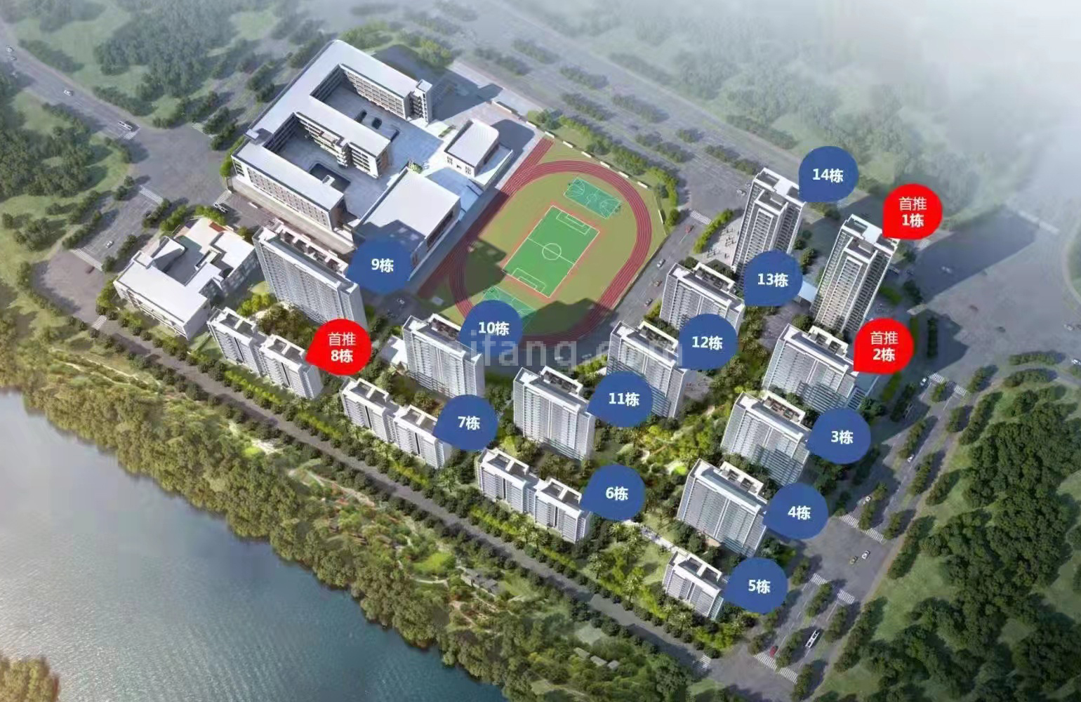 天茂领航湾楼栋分布图