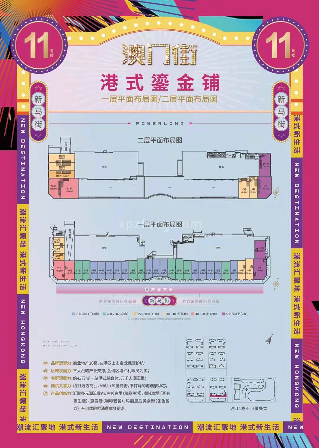 金湾宝龙城二期 11#商铺平面图