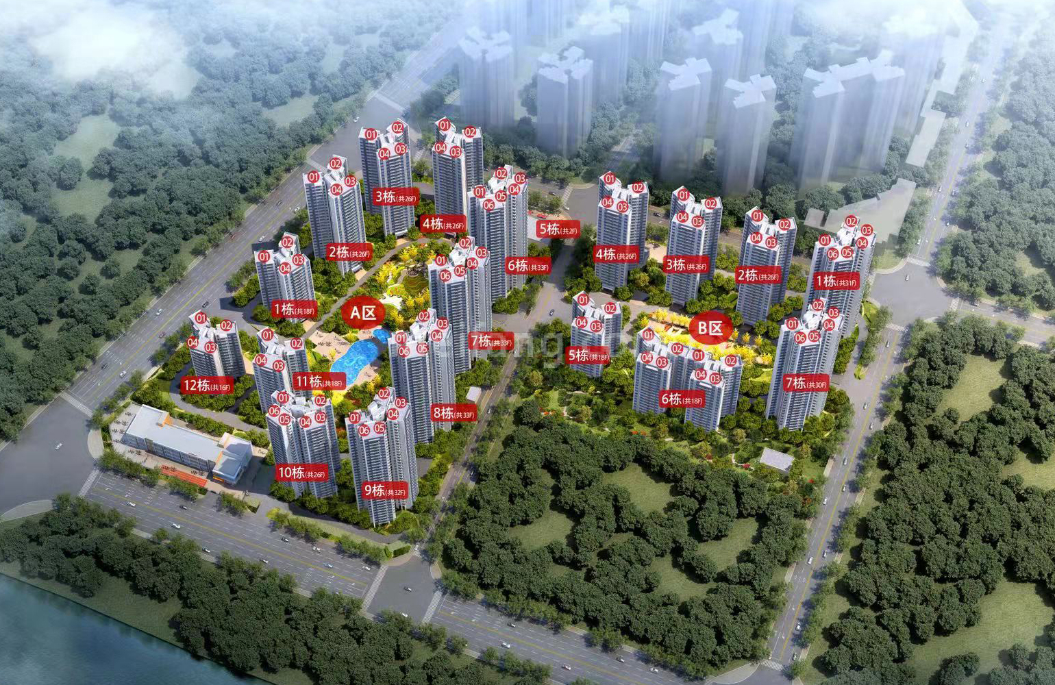 天誉珠海湾二期楼栋分布图