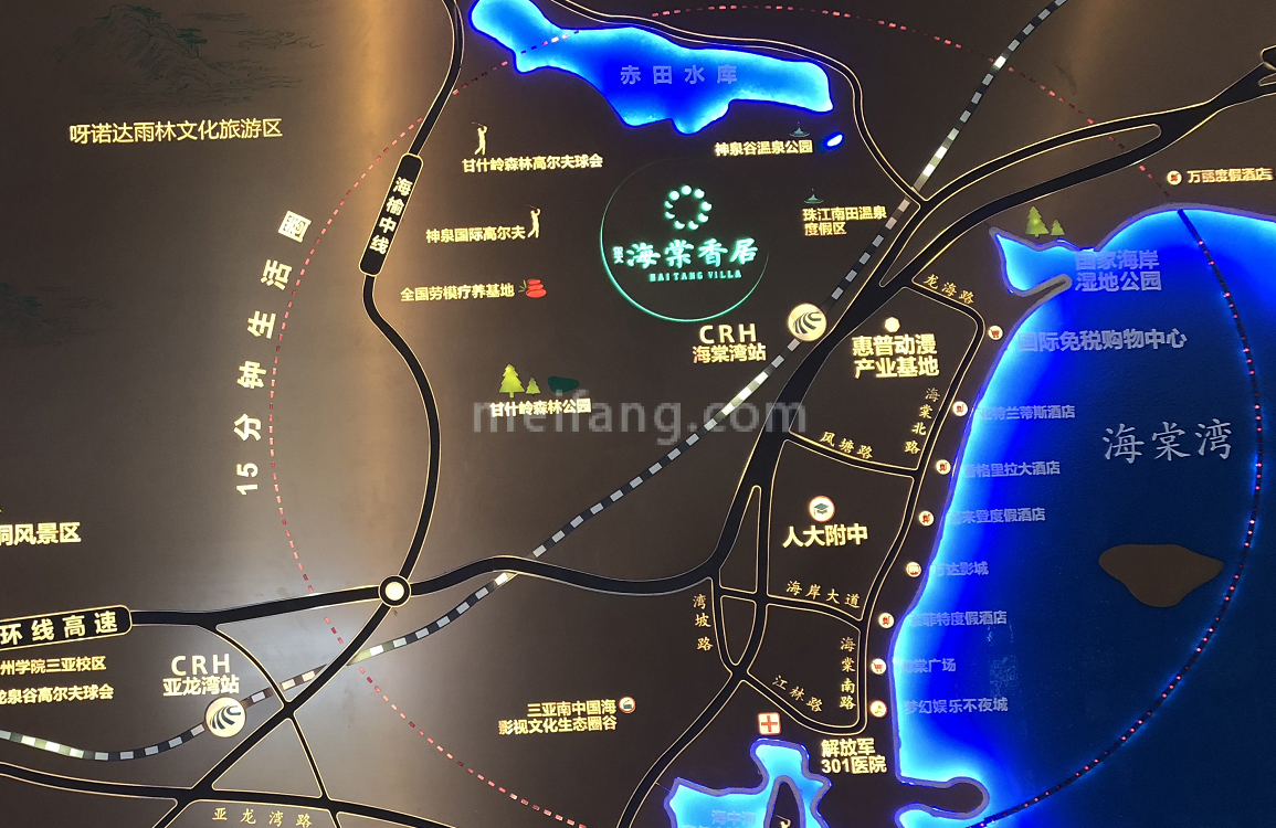 海棠香居区位图