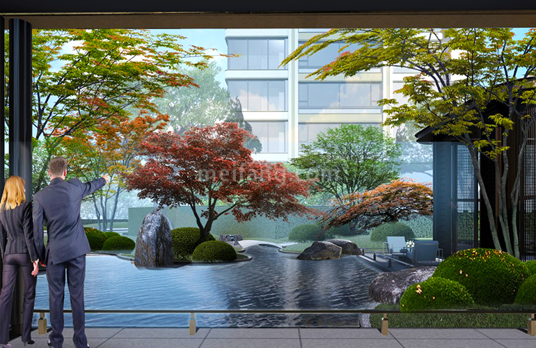 中海寰宇天下8号楼“水苑”效果图