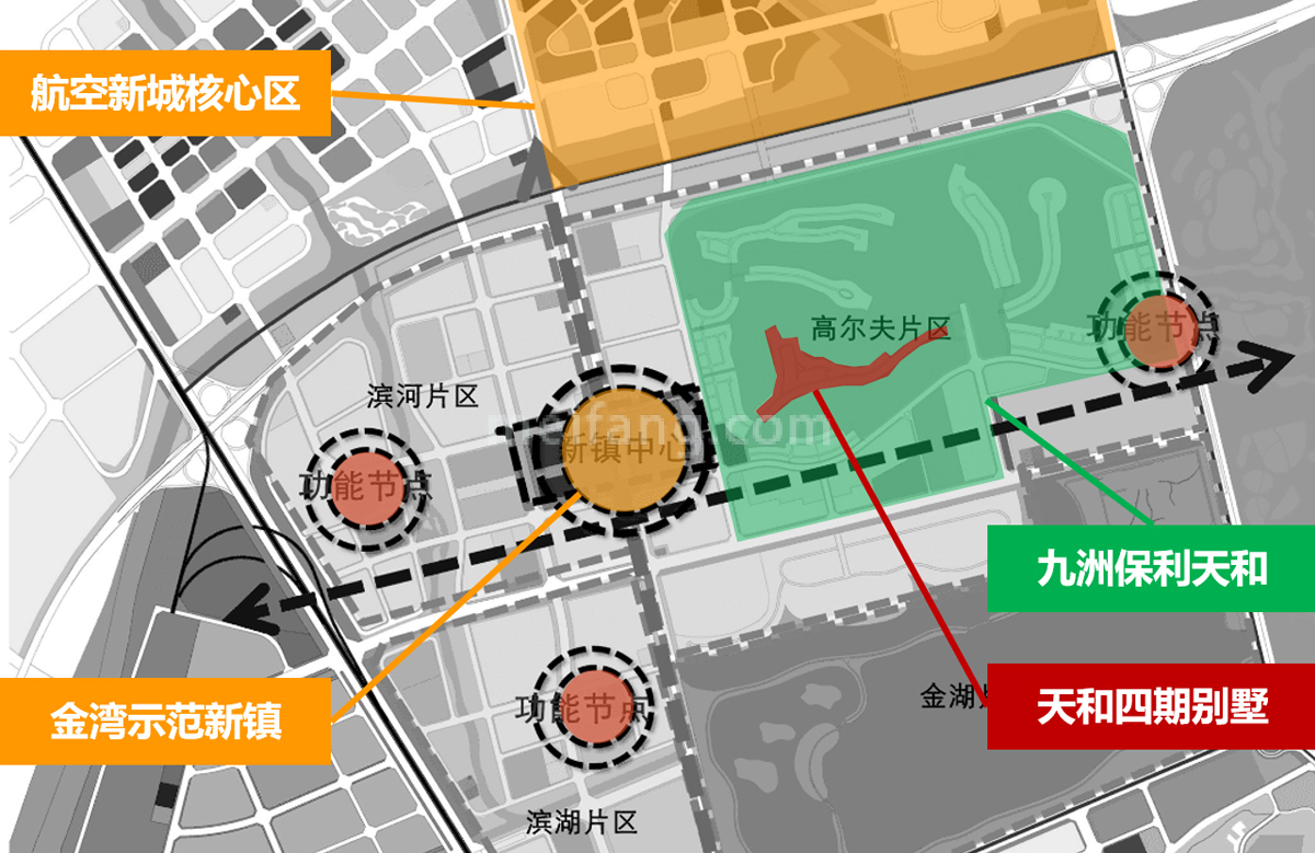 九洲保利天和镜湖地块位置图