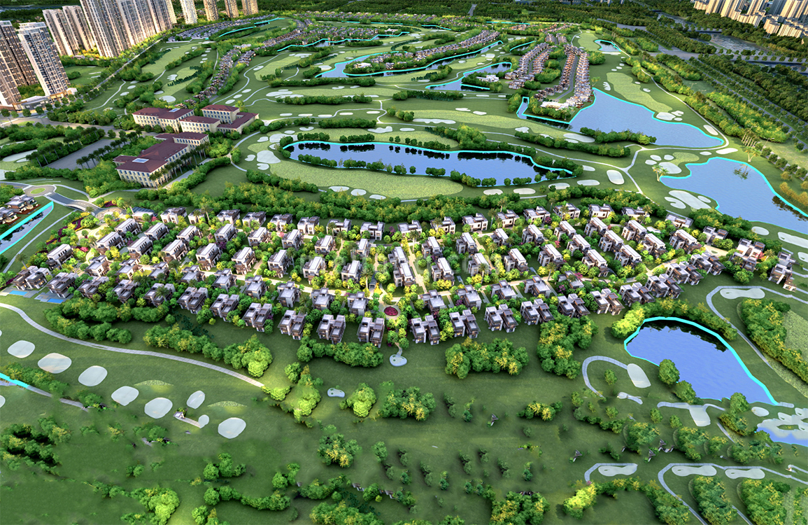 九洲保利天和屿墅鸟瞰图