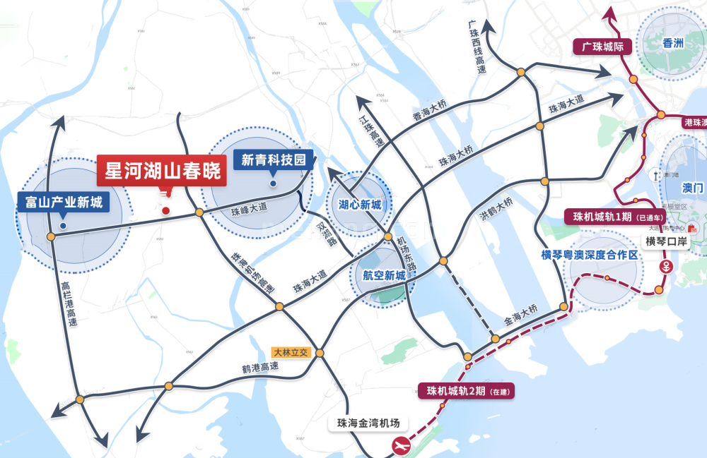 星河湖山春晓交通图