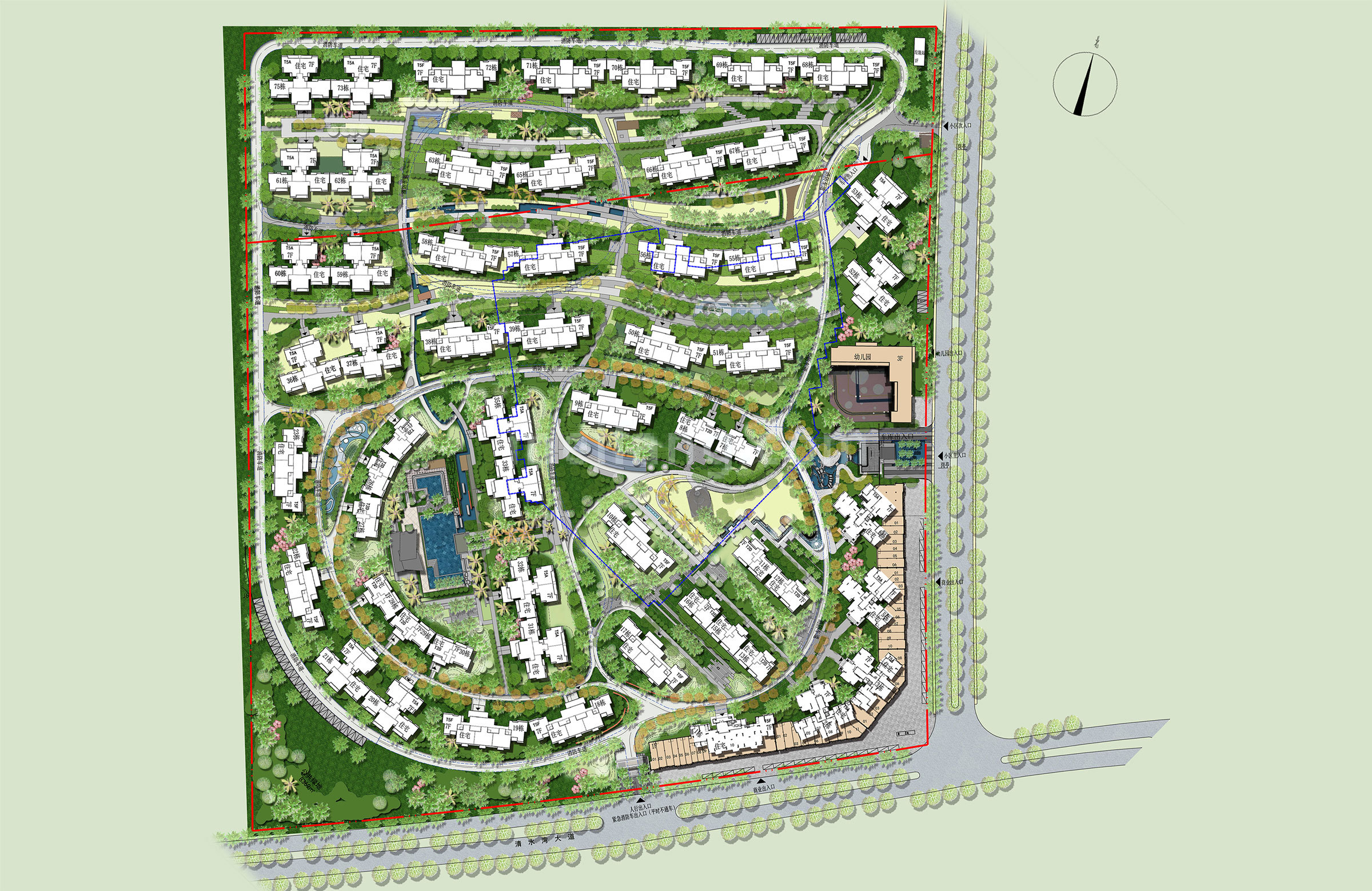 雅居乐清水湾星海澜歌楼栋图