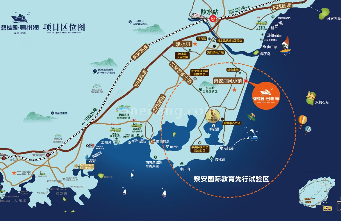 碧桂园君悦海区位图