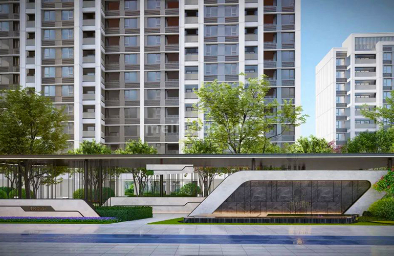 招商华发卓越湖心明悦园林效果图