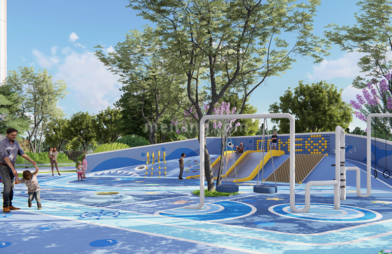 招商华发卓越湖心明悦园林效果图