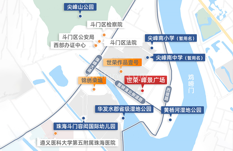 世荣峰景广场周边学校