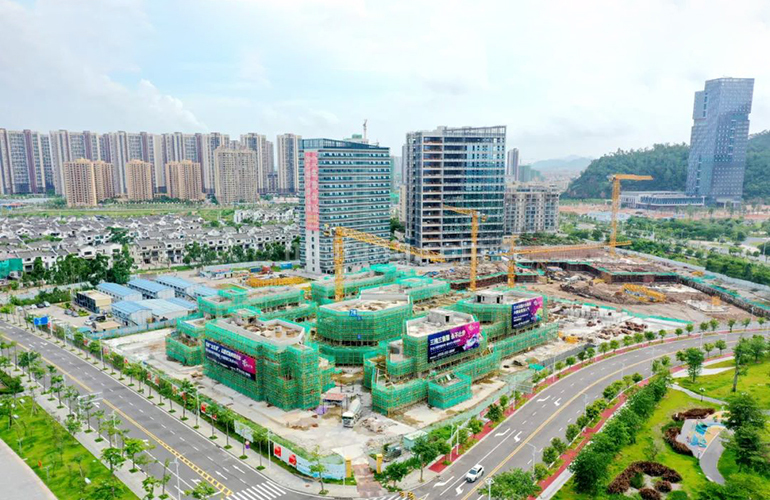 世荣峰景广场航拍实景