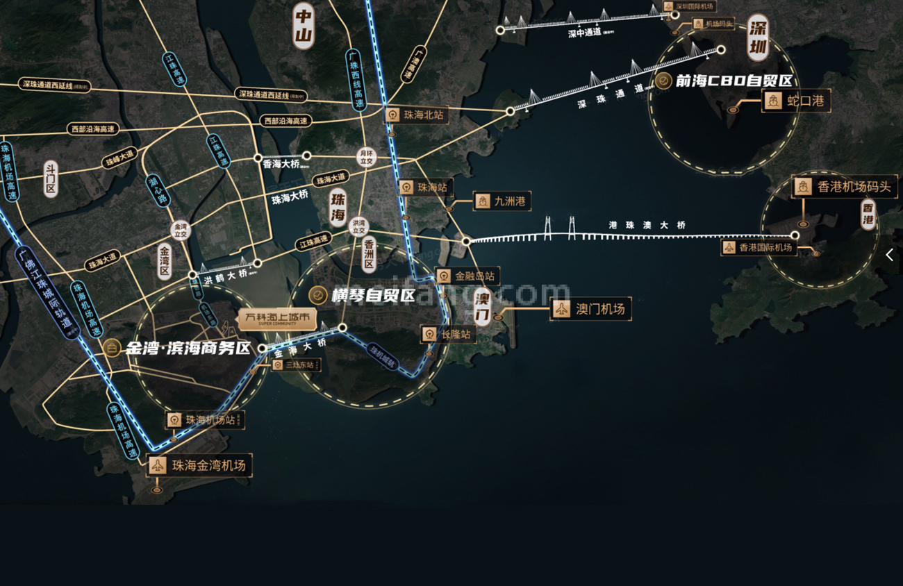 万科海上城市三期区位图