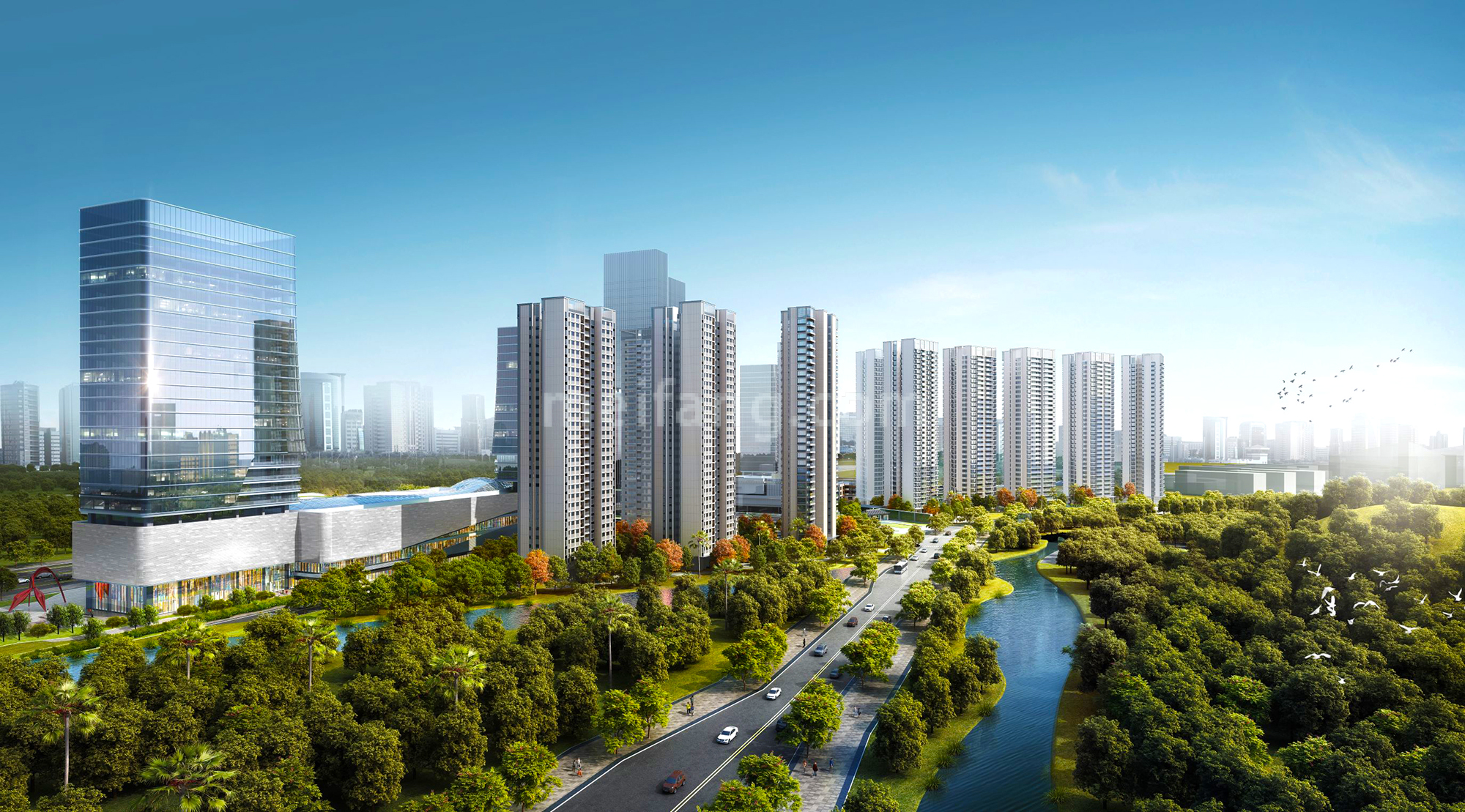 仁恒滨海湾效果图