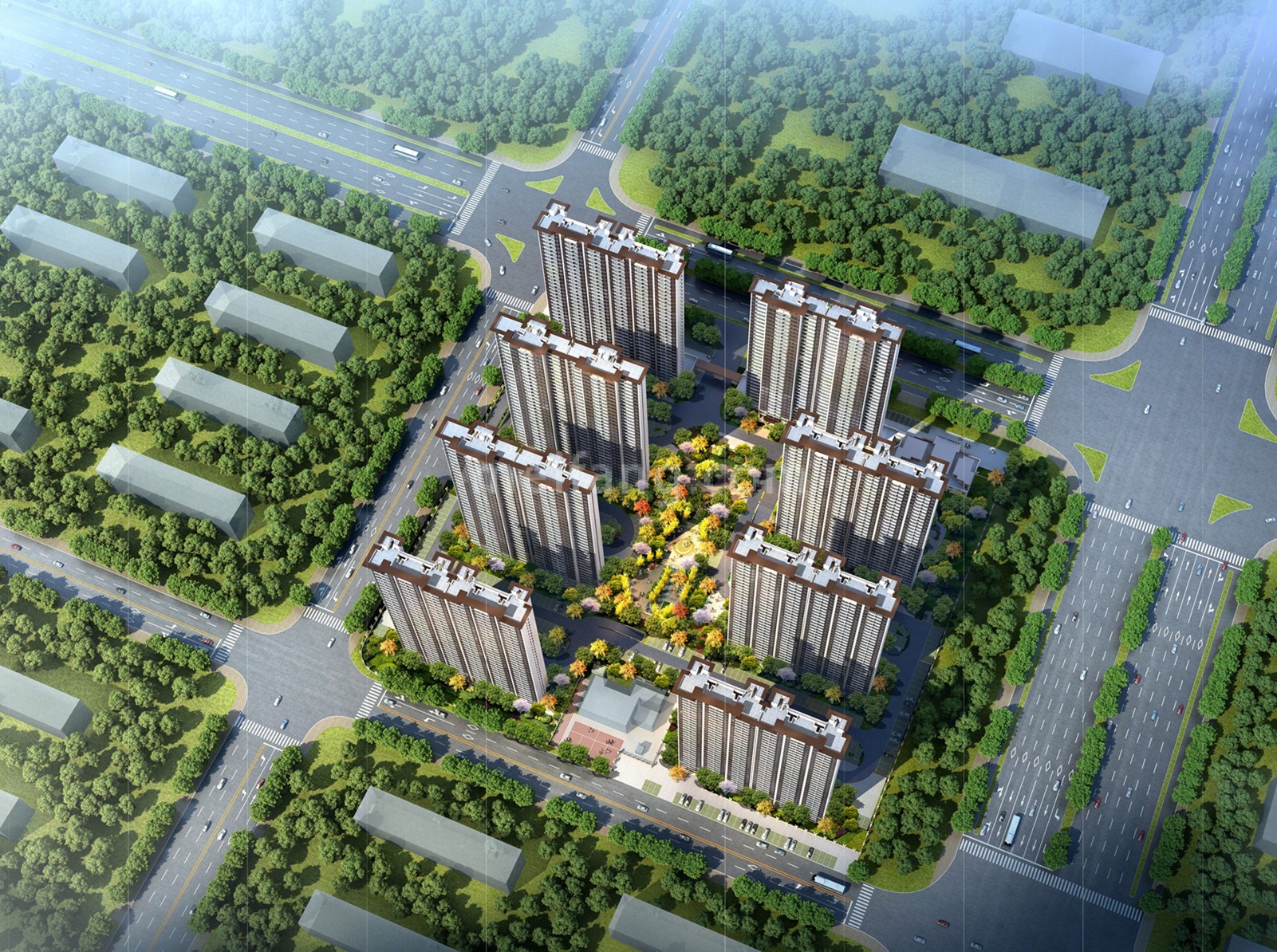 碧桂园四季假日三期领峰鸟瞰图