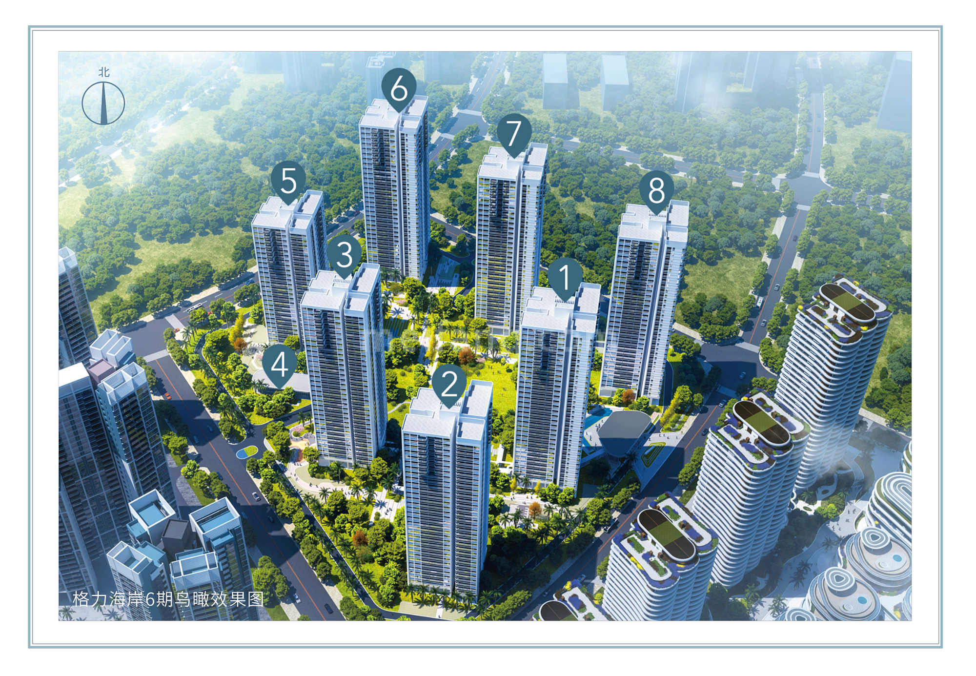 格力海岸6期楼栋分布图