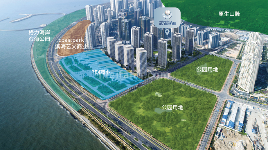 格力海岸6期地块位置图