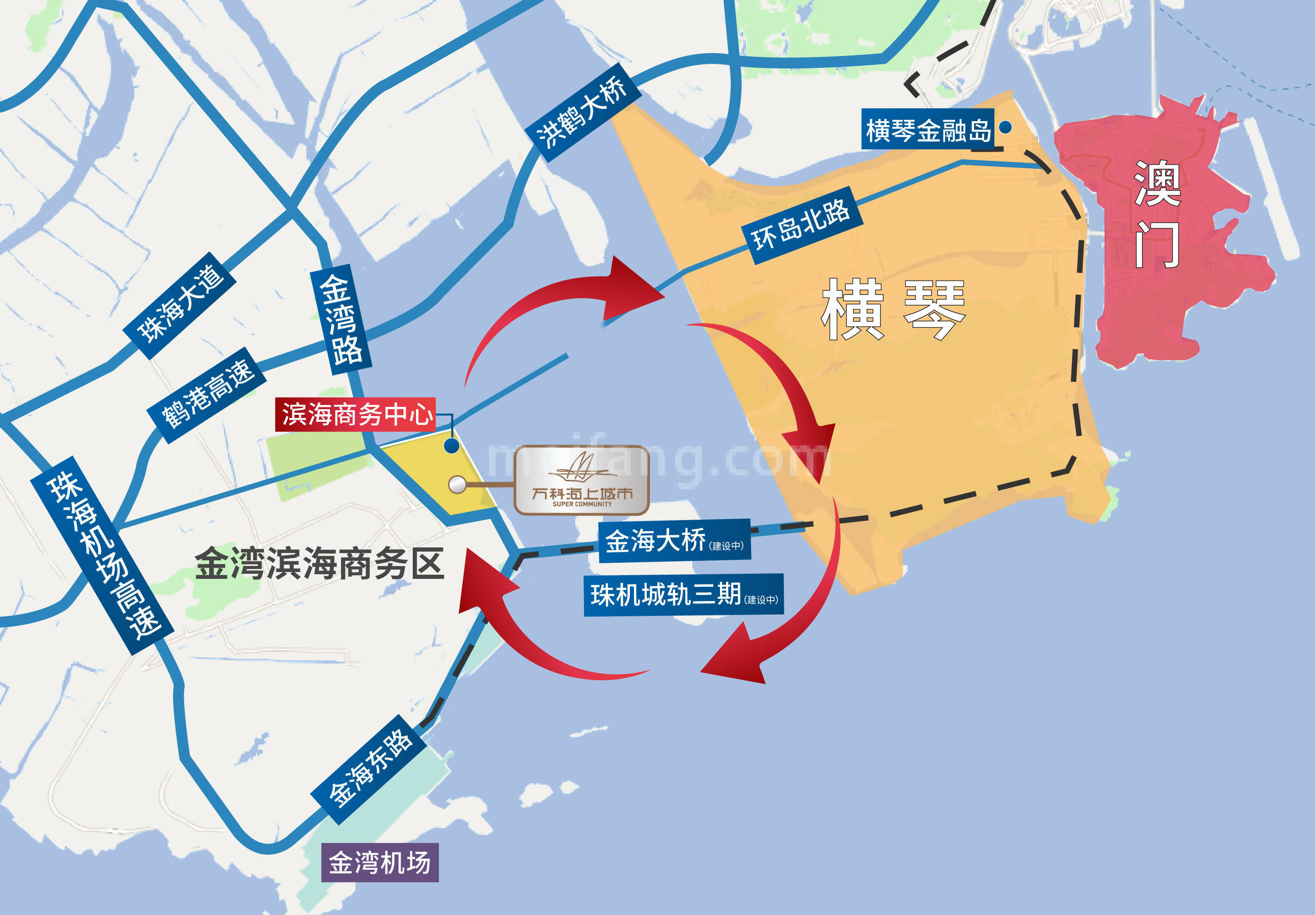 万科海上城市三期区位图