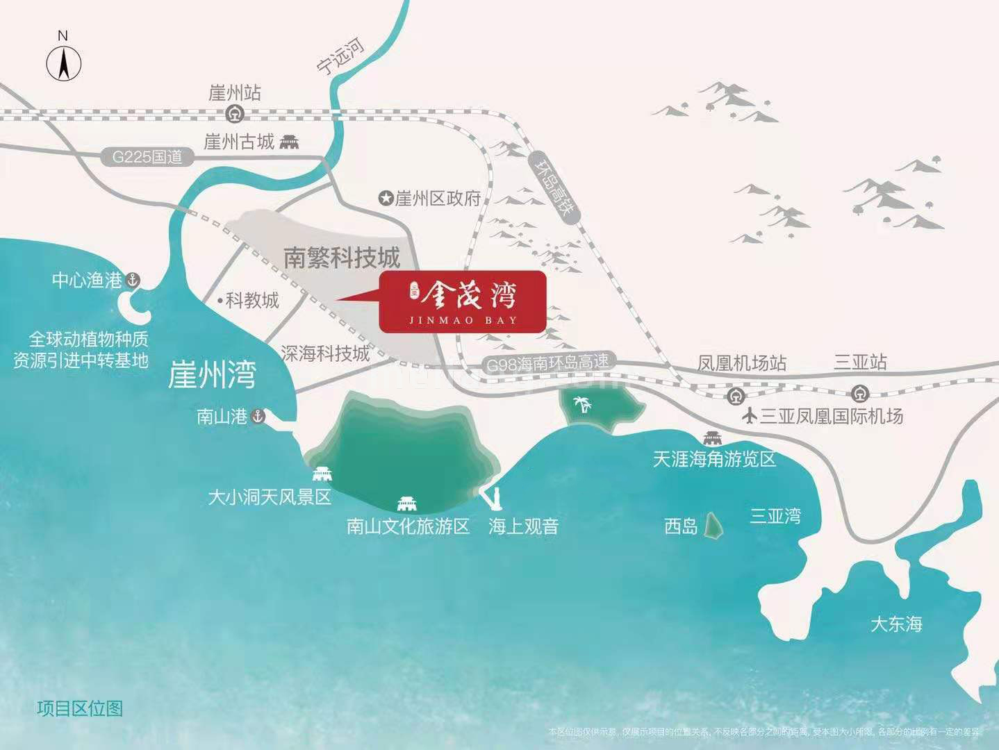 金茂湾区位图
