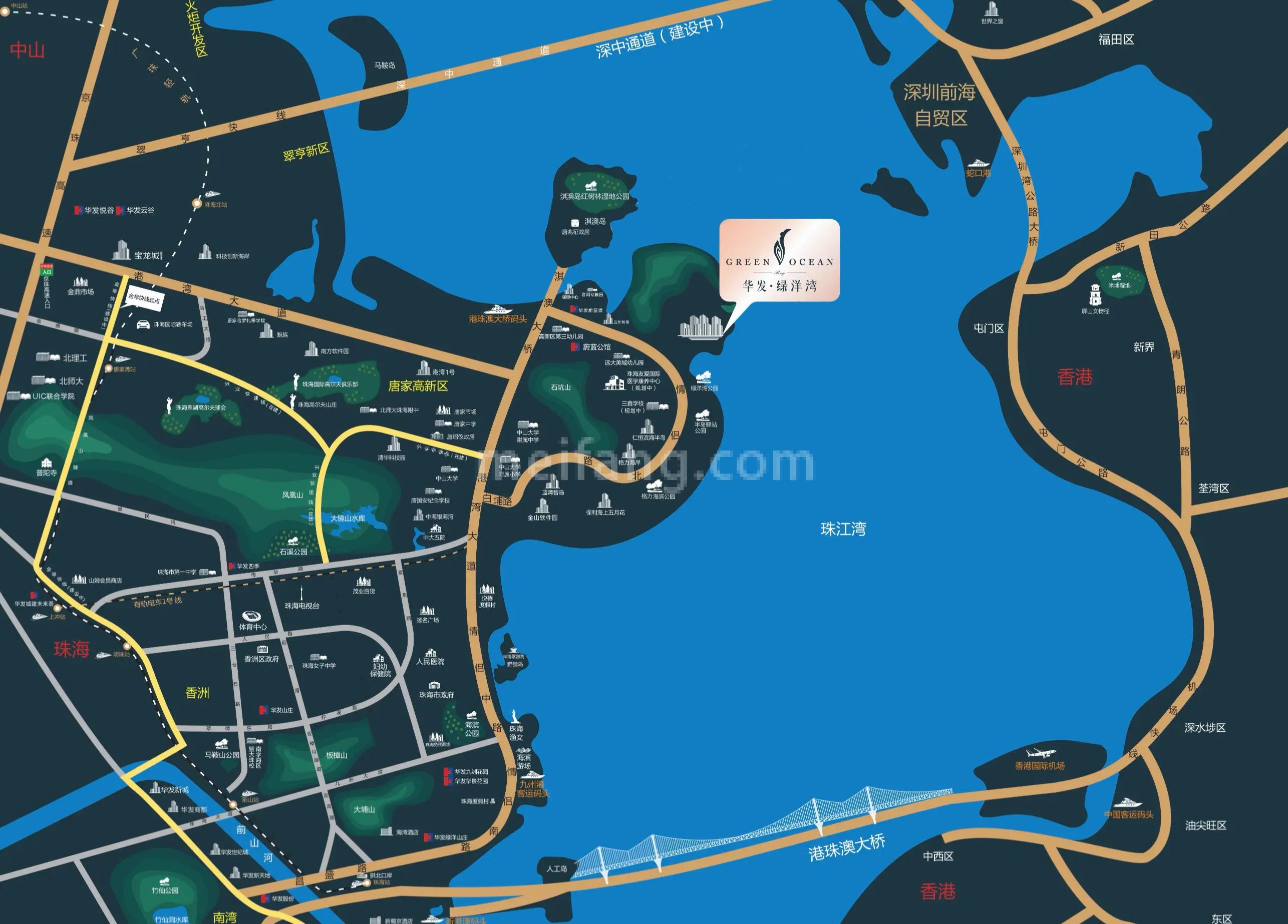 华发绿洋湾区位图