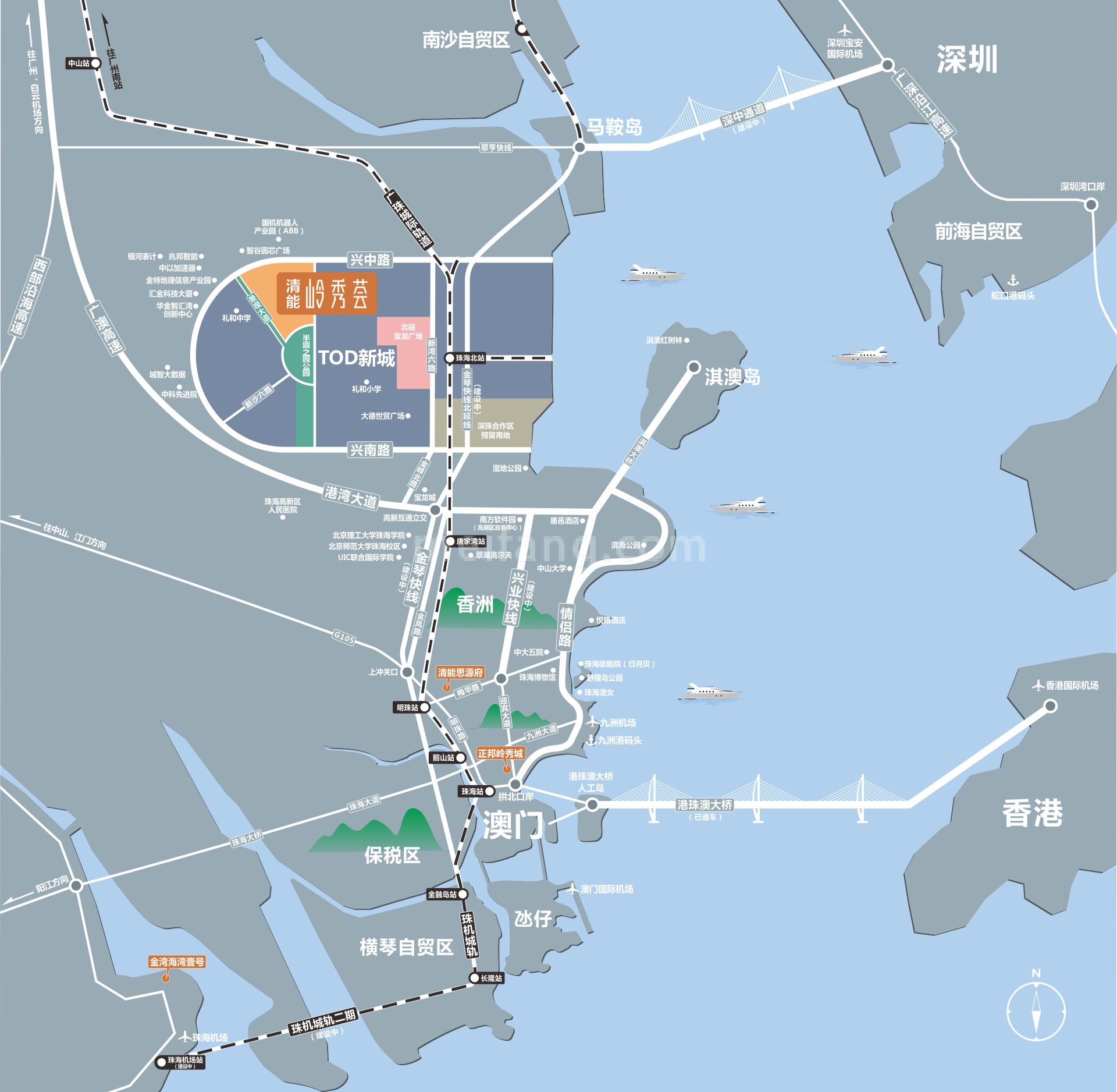 清能岭秀荟区位图