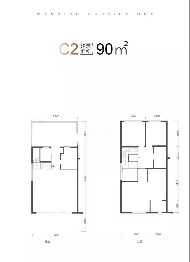 loft C2户型 建筑面积90㎡