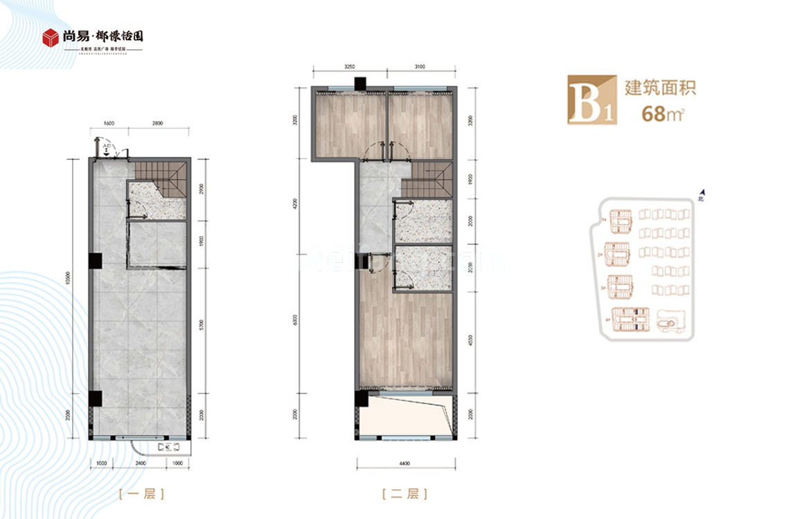 独立商业 创变多维空间B1户型 建面68㎡