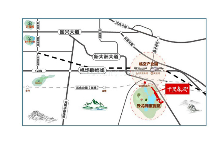 合甲十里春风区位图