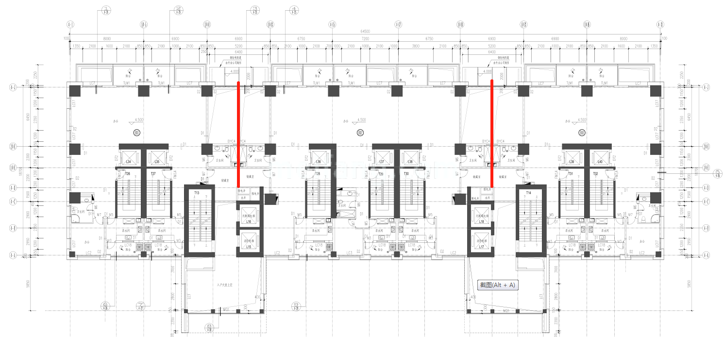 商业办公 4#办公楼二层 建面355-559㎡