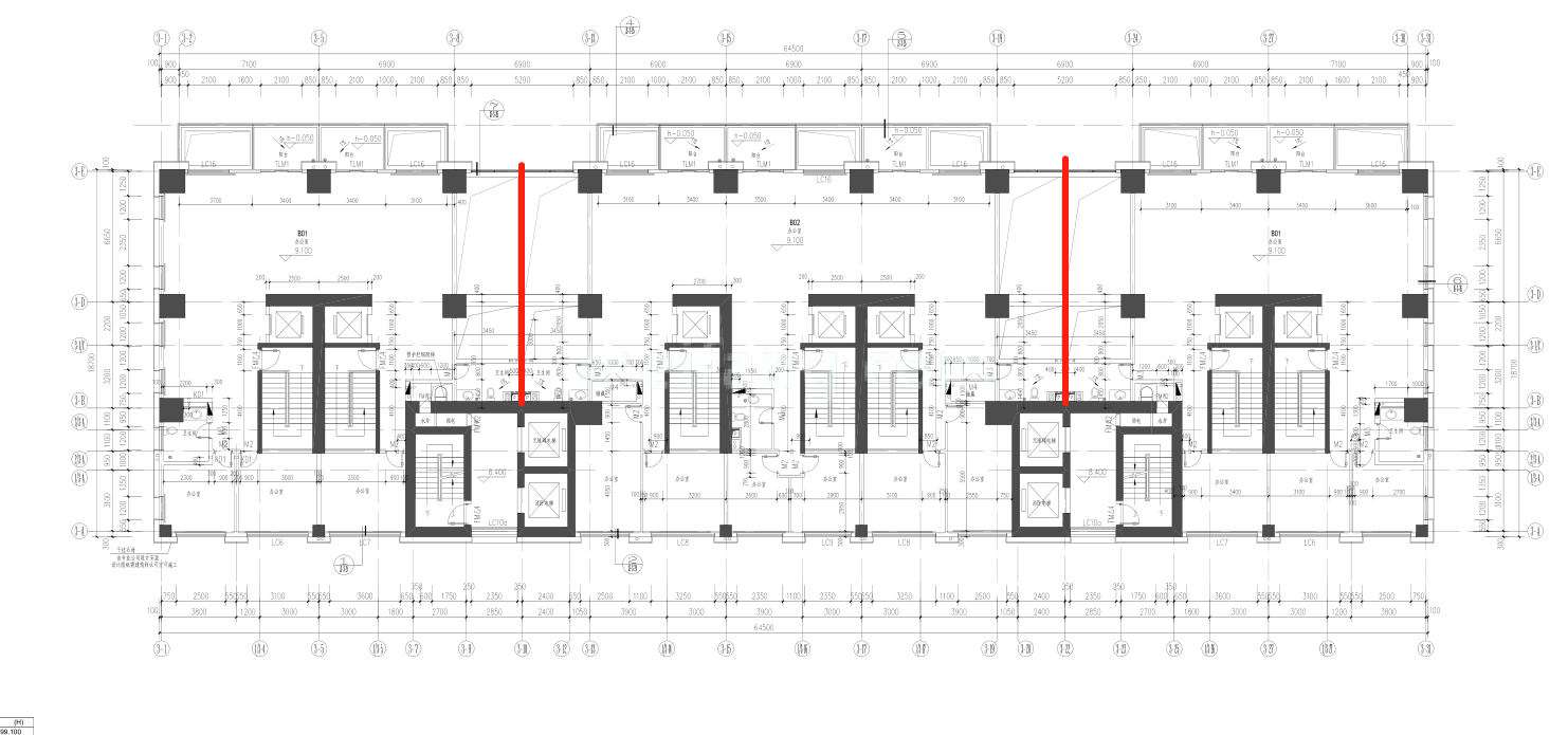 商业办公 3#办公楼三层 建面349-561㎡