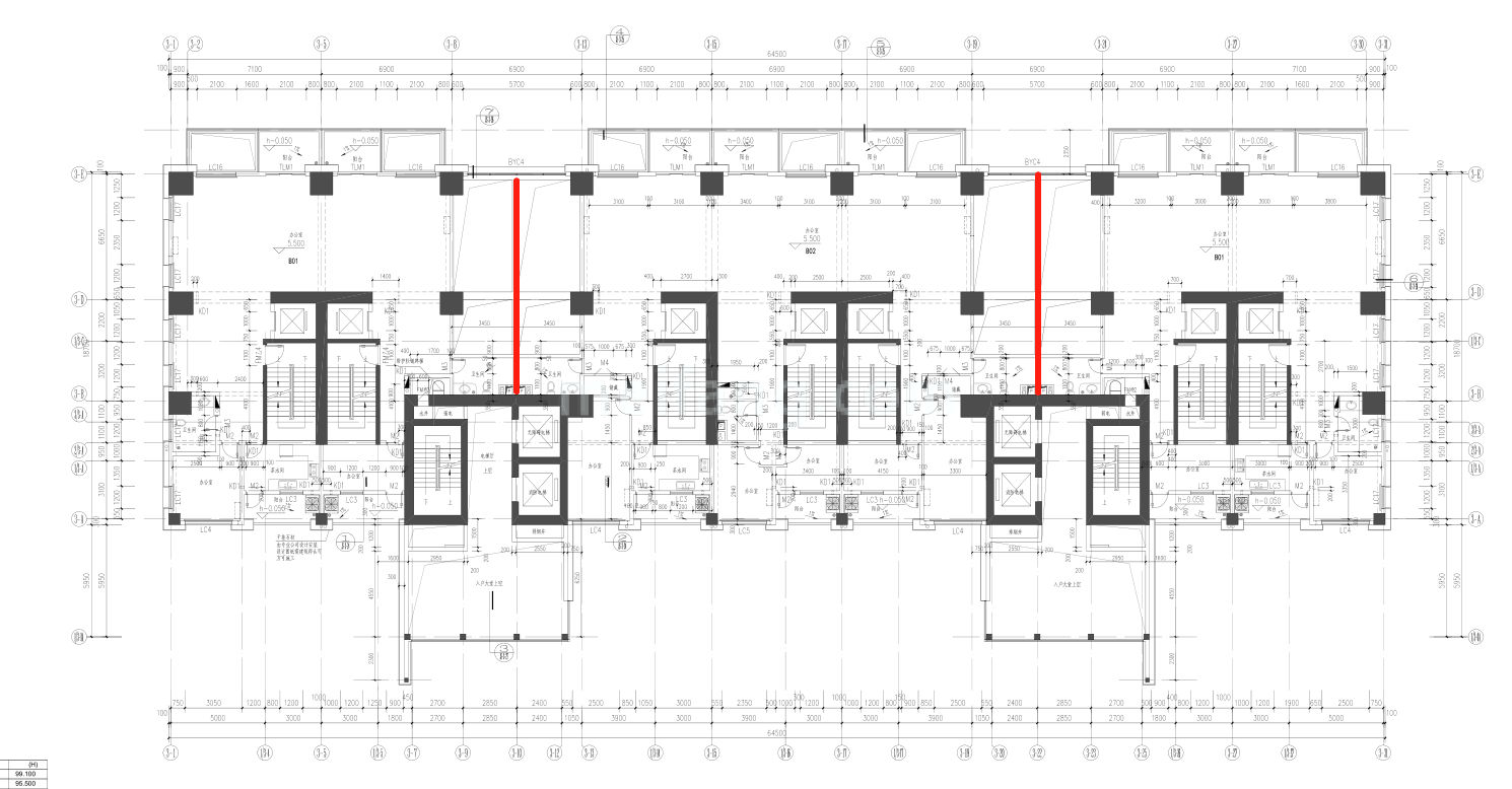 商业办公 3#办公楼二层 建面349-561㎡