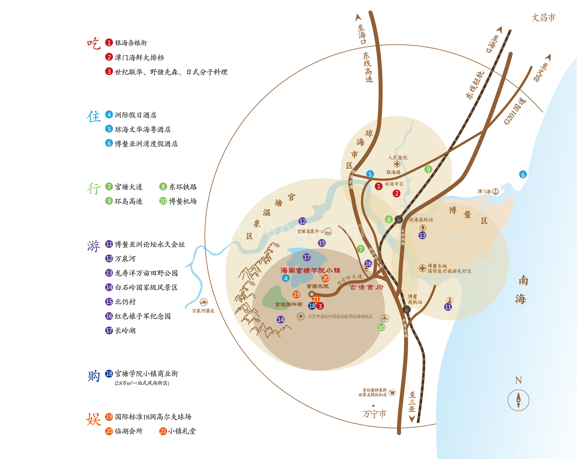 官塘学院小镇区位图