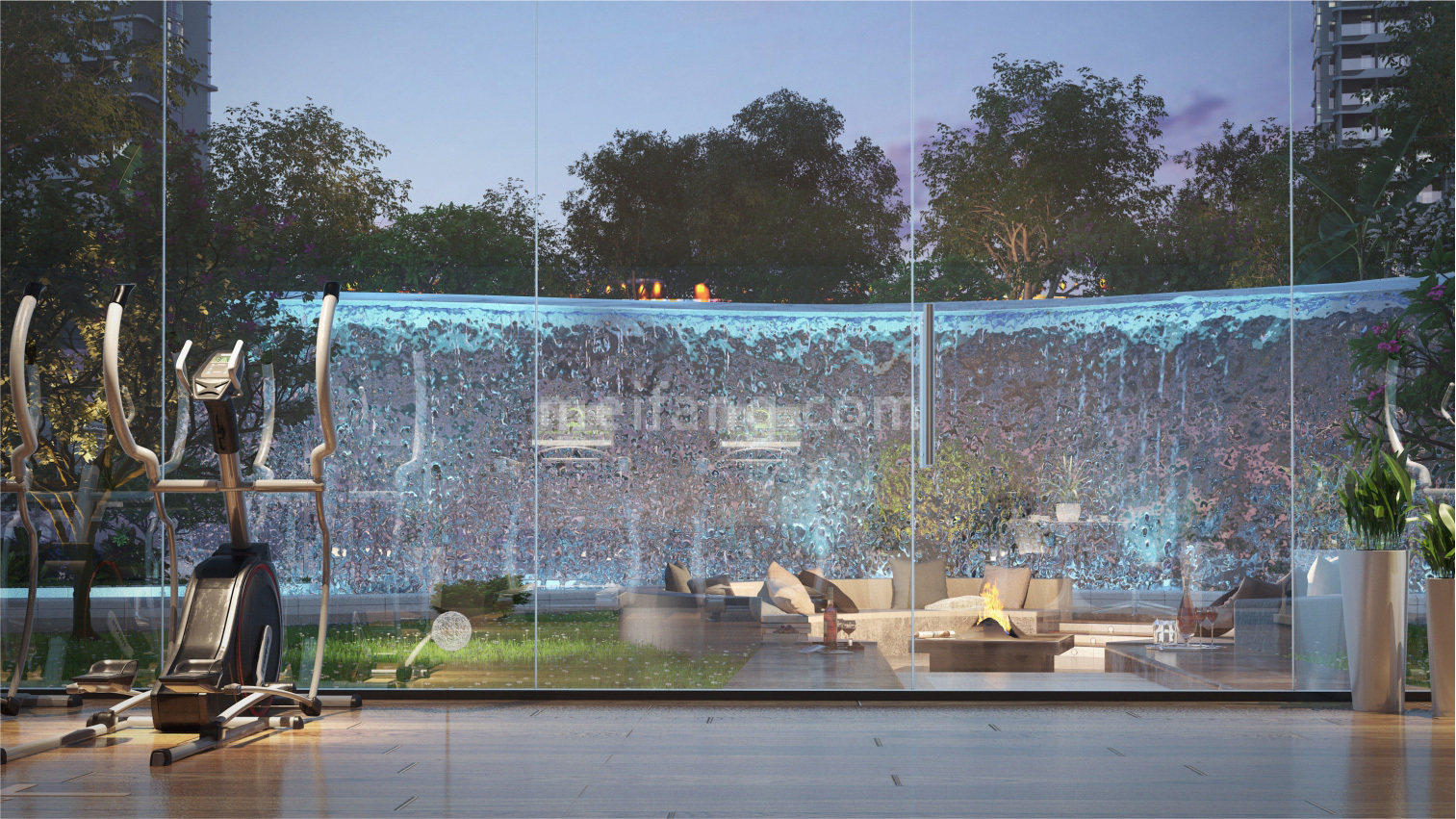 中冶逸璟公馆健身房