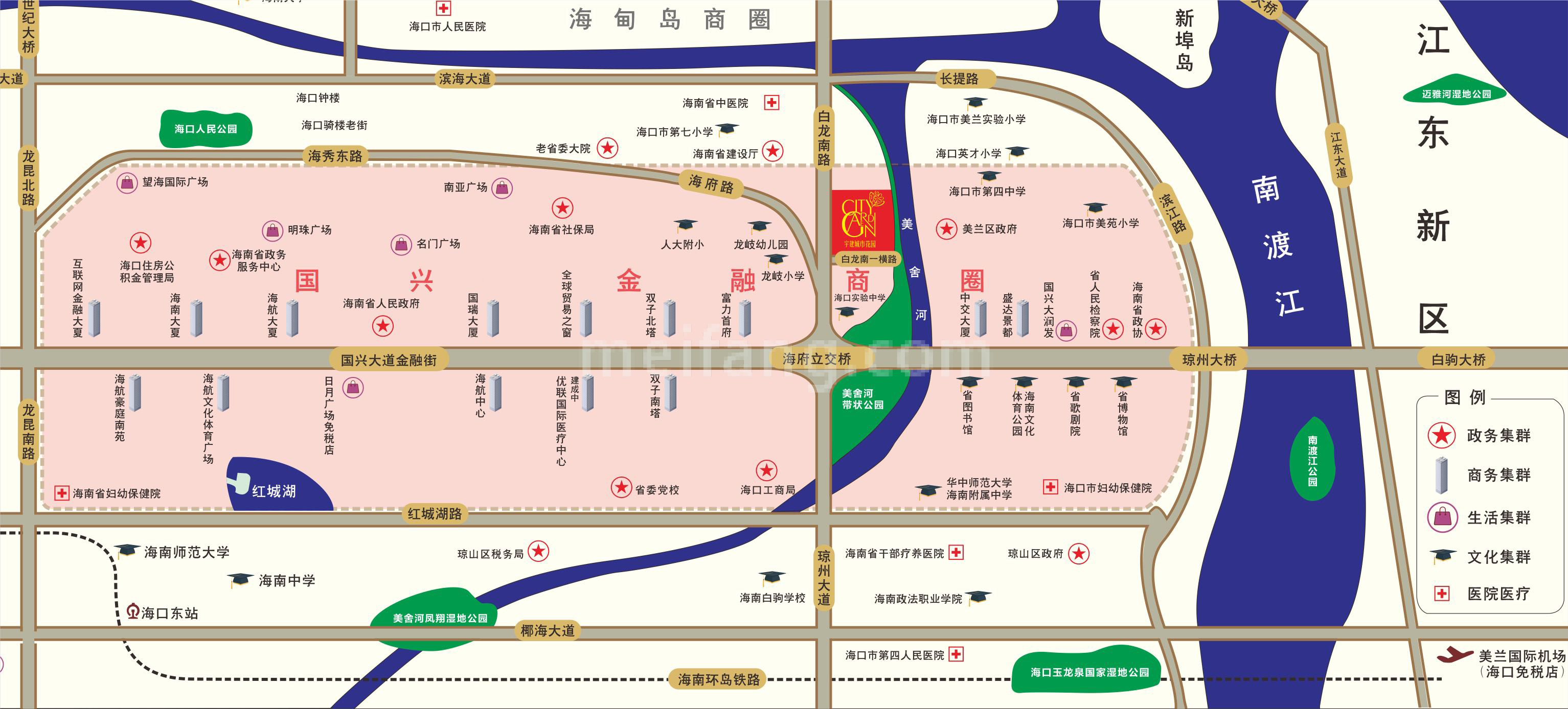 宇建城市花园二期区位图